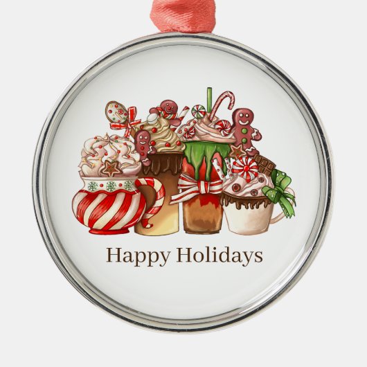 kerstversiering metalen ornament (Voorkant)