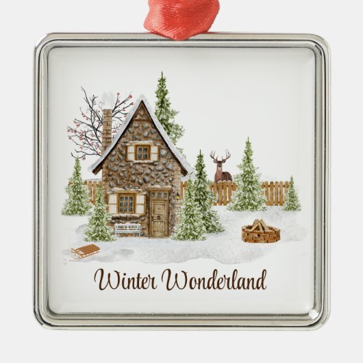 kerstversiering metalen ornament (Voorkant)