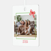 kerstversiering metalen ornament (Voorkant links)