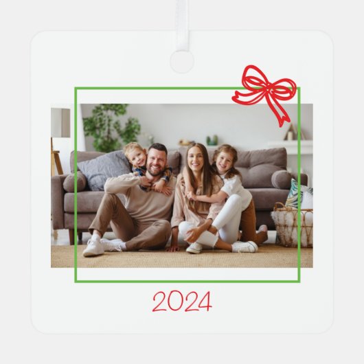 kerstversiering metalen ornament (Voorkant)