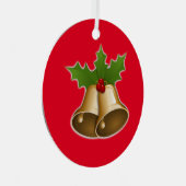 Kerstversiering Metalen Ornament (Voorkant Rechts)