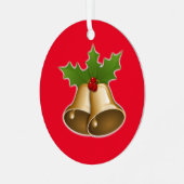 Kerstversiering Metalen Ornament (Voorkant links)