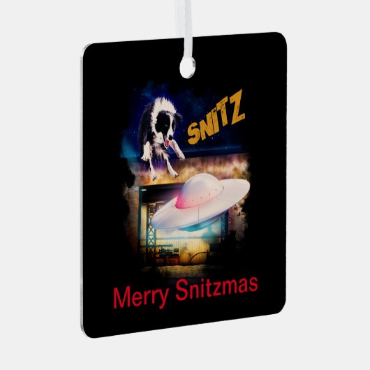 kerstversiering metalen ornament (Voorkant Rechts)