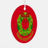 Kerstversiering Metalen Ornament (Voorkant Rechts)
