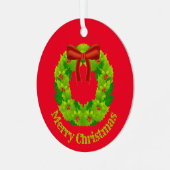 Kerstversiering Metalen Ornament (Voorkant links)