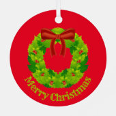 Kerstversiering Metalen Ornament (Achterkant)
