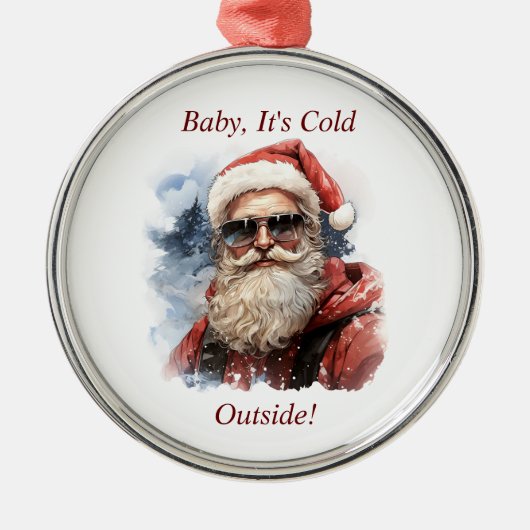 kerstversiering metalen ornament (Voorkant)