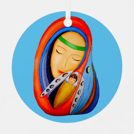 Kerstversiering Metalen Ornament (Voorkant)
