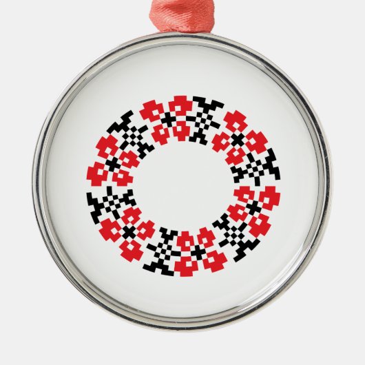 kerstversiering metalen ornament (Voorkant)