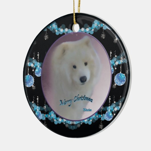 kerstversiering (mini-portret) keramisch ornament (Links)