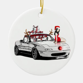 kerstversiering MX5 Miata Keramisch Ornament