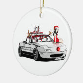 kerstversiering MX5 Miata Keramisch Ornament (Links)