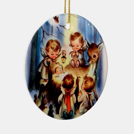 kerstversiering - Nativiteit Keramisch Ornament (Rechts)