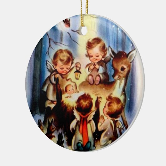 kerstversiering - Nativiteit Keramisch Ornament (Links)