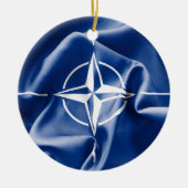 kerstversiering NAVO-vlag Keramisch Ornament (Voorkant)