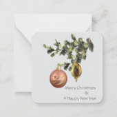 Kerstversiering Notitiekaartje (Voorkant)