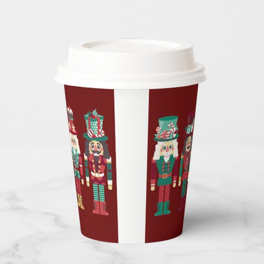 kerstversiering Nutkrakers Papieren Bekers (Links)