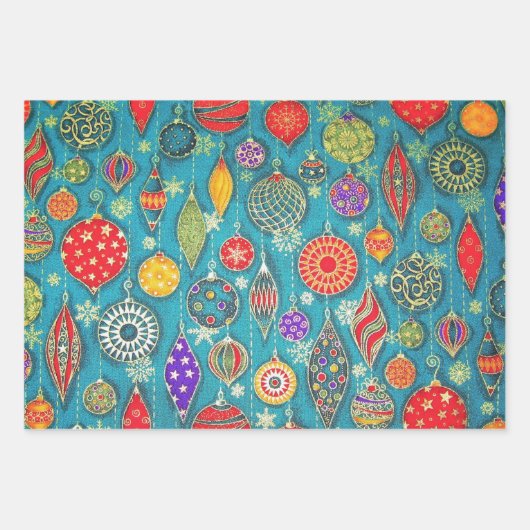 Kerstversiering ompakken Papier  Inpakpapier Vel (Voorkant)