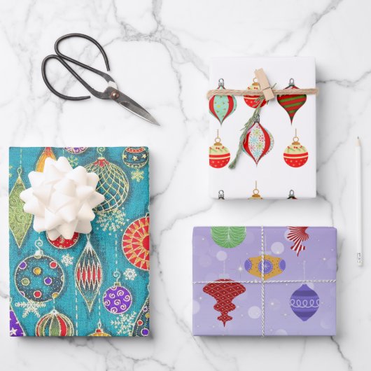 Kerstversiering ompakken Papier  Inpakpapier Vel (Voorkant)