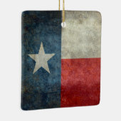 kerstversiering onder de vlag van Texas Keramisch Ornament (Rechts)