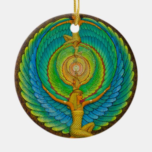 kerstversiering "oneindige Isis" Keramisch Ornament (Voorkant)