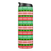 KERSTVERSIERING ONTWERP ROOD WIT GROEN THERMOSBEKER (Geroteerd rechts)