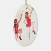 kerstversiering op de kleurengarde keramisch ornament (Rechts)