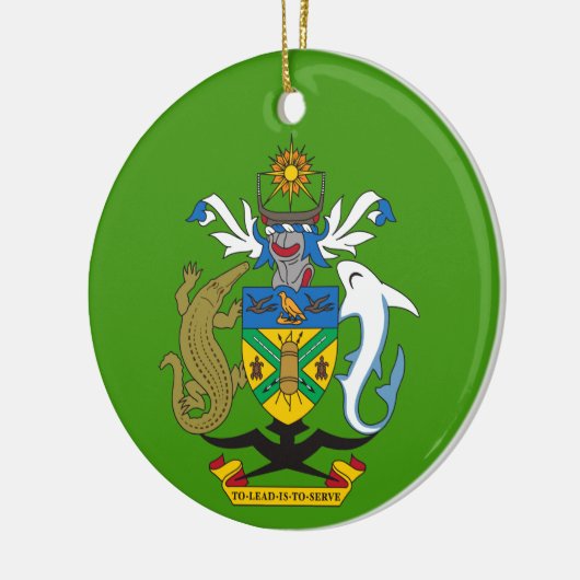 kerstversiering op de Salomonseilanden Keramisch Ornament (Links)