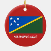 kerstversiering op de Salomonseilanden Keramisch Ornament (Achterkant)