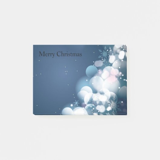 kerstversiering op een blauwe achtergrond post-it® notes (Voorkant)