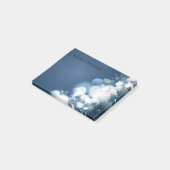 kerstversiering op een blauwe achtergrond post-it® notes (Schuin)