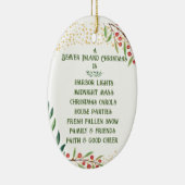 kerstversiering op het eiland Beaver Keramisch Ornament (Rechts)