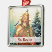 Kerstversiering op het Plein van de Sint-Rocco Metalen Ornament (Links)
