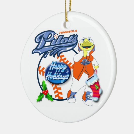 Kerstversiering op het schiereiland Pilots Keramisch Ornament (Links)