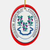 Kerstversiering op internet* keramisch ornament (Voorkant)