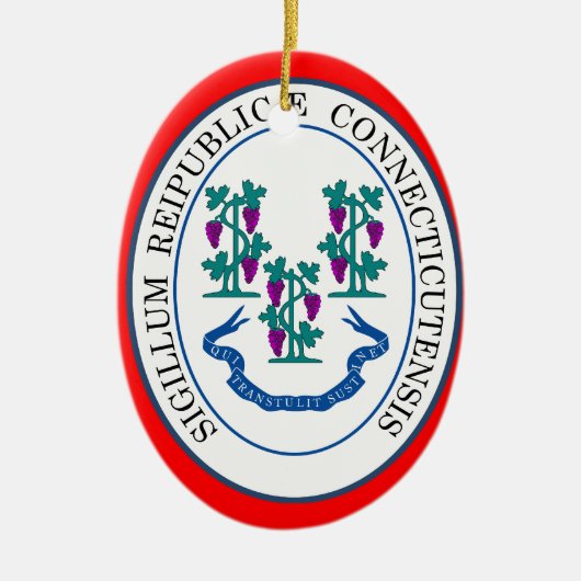 Kerstversiering op internet* keramisch ornament (Voorkant)