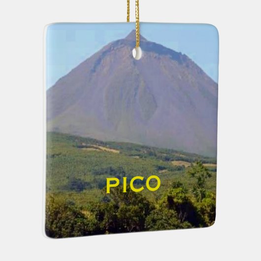 Kerstversiering op Pico Mountain Azoren Keramisch Ornament (Rechts)