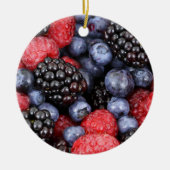 Kerstversiering op zomerkerst keramisch ornament (Voorkant)