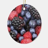 Kerstversiering op zomerkerst keramisch ornament (Links)