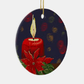 Kerstversiering Origineel Digitaal Ontwerp Keramisch Ornament (Rechts)