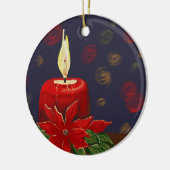 Kerstversiering Origineel Digitaal Ontwerp Keramisch Ornament (Links)