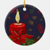 Kerstversiering Origineel Digitaal Ontwerp Keramisch Ornament (Achterkant)