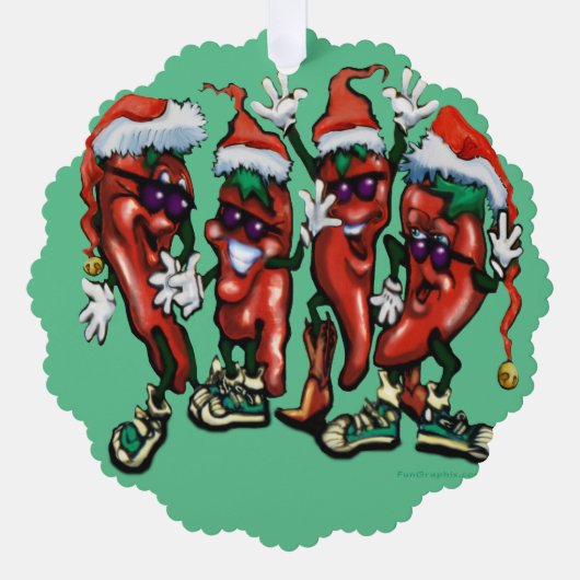 kerstversiering ornament kaart (Voorkant)