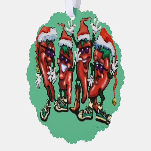 kerstversiering ornament kaart (Links)