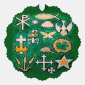 kerstversiering ornament kaart (Voorkant)