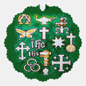 kerstversiering ornament kaart (Voorkant)