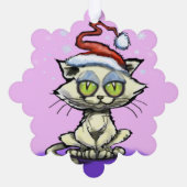 kerstversiering ornament kaart (Achterkant)