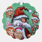 kerstversiering ornament kaart (Achterkant)