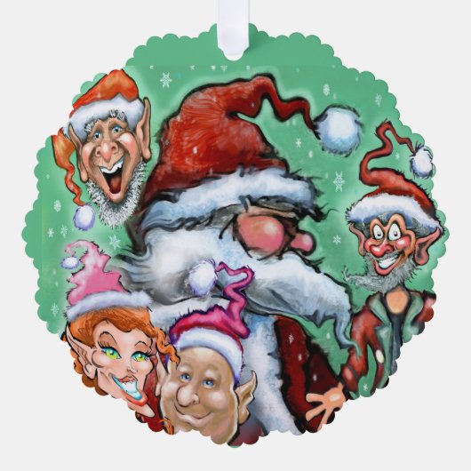 kerstversiering ornament kaart (Voorkant)