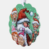 kerstversiering ornament kaart (Links)